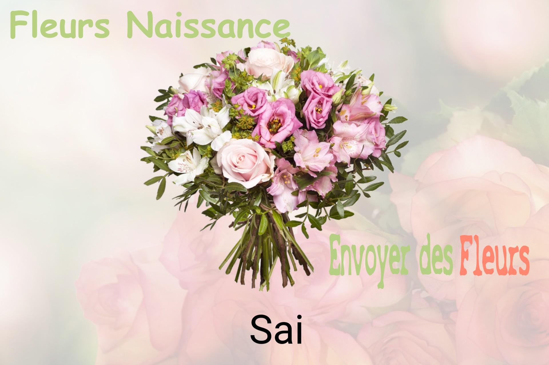 Bouquet de fleurs de naissance livré à Sai
